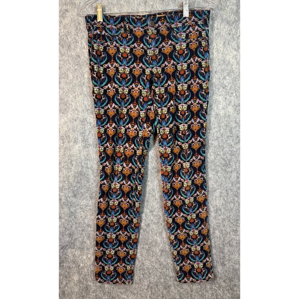 Pilcro & The Letterpress Corduroy Skinny Pattern Print Pants - Size 25